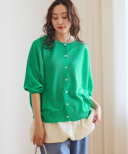 Elura（エルーラ）の「セミシアロゴ2WAYカーデ/656806（カーディガン/ボレロ・レディース・グレー/グリーン/ブラウン/ホワイト・FREE）」の22枚目の写真