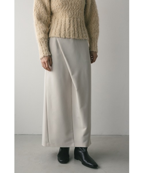STYLEMIXER(スタイルミキサー)の「アイラインラップスカート(スカート・レディース・アイボリー/ブラック/カーキ・SMALL/MEDIUM)」の6枚目の写真