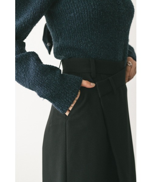 STYLEMIXER(スタイルミキサー)の「アイラインラップスカート(スカート・レディース・アイボリー/ブラック/カーキ・SMALL/MEDIUM)」の21枚目の写真