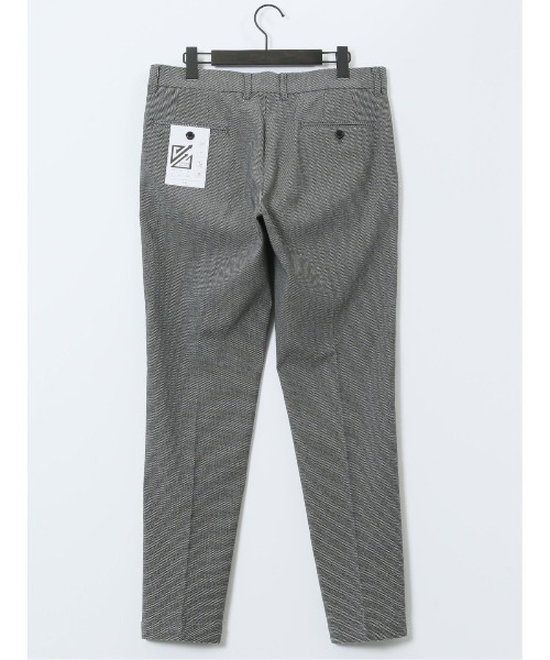 TAKA-Q(タカキュー)の「パンツ メンズ ストレッチ 抗菌防臭 スリム トラウザー テーパード バーズアイ クロスストレッチ(チノパンツ・メンズ・ネイビー/ホワイト×ブラック・2S/LARGE/3L/S/MEDIUM/X-LARGE)」の5枚目の写真