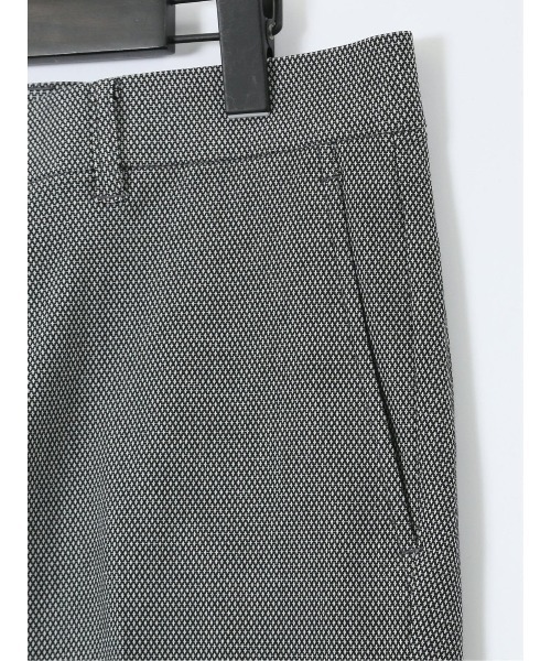 TAKA-Q(タカキュー)の「パンツ メンズ ストレッチ 抗菌防臭 スリム トラウザー テーパード バーズアイ クロスストレッチ(チノパンツ・メンズ・ネイビー/ホワイト×ブラック・2S/LARGE/3L/S/MEDIUM/X-LARGE)」の6枚目の写真