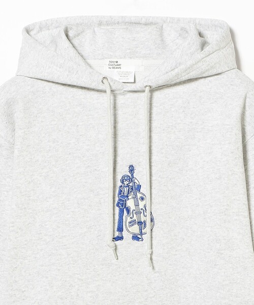 TOKYO CULTUART by BEAMS(トウキョウカルチャートバイビームス)の「meru / JAZZ Sweat Parka(パーカー・レディース・ライトグレー/ブラック・LARGE/SMALL/MEDIUM/X-LARGE)」の4枚目の写真