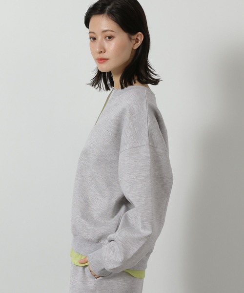 LAKOLE（ラコレ）の「ダンボールハーフZIPプルオーバー / 639903（スウェット・レディース・グレー/ブラック/ライトグリーン・FREE）」の16枚目の写真