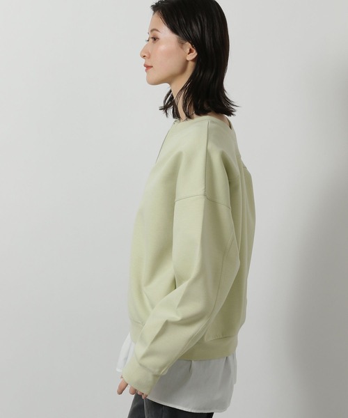 LAKOLE（ラコレ）の「ダンボールハーフZIPプルオーバー / 639903（スウェット・レディース・グレー/ブラック/ライトグリーン・FREE）」の22枚目の写真