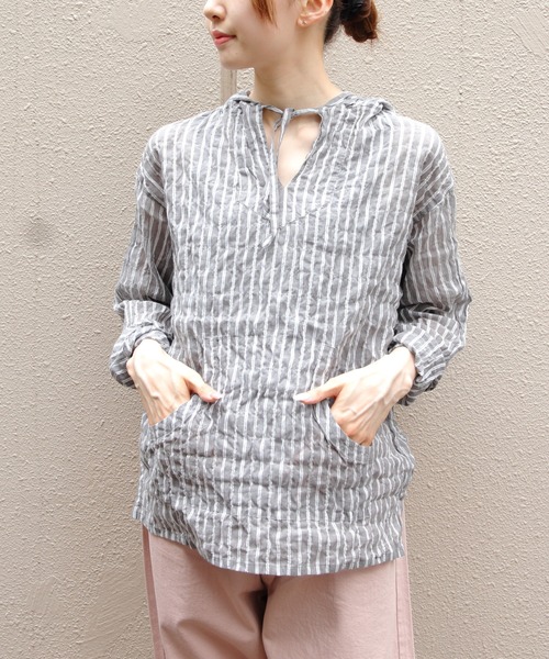 MEYAME/メヤメ ストライプライトパーカー STRIPED LIGHT PARKA MEY 
