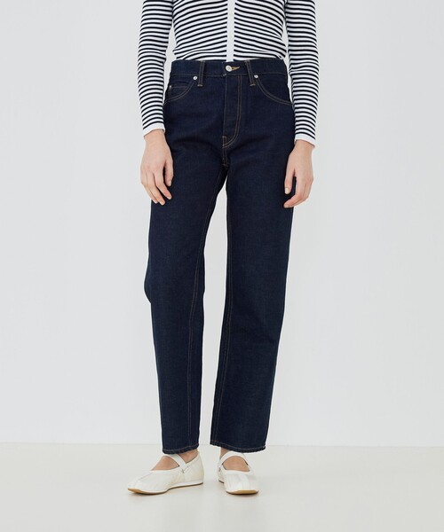 GALERIE VIE（ギャルリー ヴィー）の「リユースシーアイランドコットン デニムストレートパンツ（デニムパンツ・レディース・ブルー/ネイビー・32/34/36/38）」の8枚目の写真