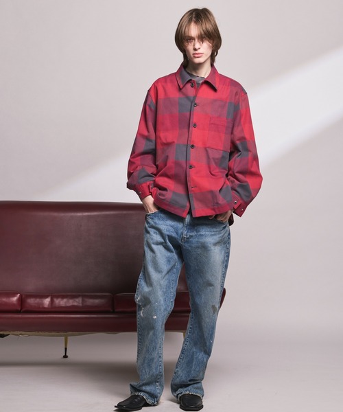 MAISON SPECIAL（メゾンスペシャル）の「《UNISEX》【Vintage Style Denim Fabric】Semi-flared Denim Pants/【ヴィンテージスタイルデニム】セミフレアデニム【MAISON SPECIAL/メゾンスペシャル】■セットアップ対応■（デニムパンツ・メンズ・ホワイト/ブラック/ブルー・1/0/2）」の5枚目の写真
