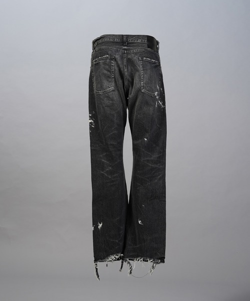 MAISON SPECIAL（メゾンスペシャル）の「《UNISEX》【Vintage Style Denim Fabric】Semi-flared Denim Pants/【ヴィンテージスタイルデニム】セミフレアデニム【MAISON SPECIAL/メゾンスペシャル】■セットアップ対応■（デニムパンツ・メンズ・ホワイト/ブラック/ブルー・1/0/2）」の22枚目の写真