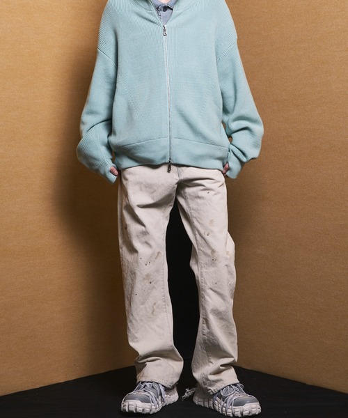 MAISON SPECIAL（メゾンスペシャル）の「《UNISEX》【Vintage Style Denim Fabric】Semi-flared Denim Pants/【ヴィンテージスタイルデニム】セミフレアデニム【MAISON SPECIAL/メゾンスペシャル】■セットアップ対応■（デニムパンツ・メンズ・ホワイト/ブラック/ブルー・1/0/2）」の13枚目の写真