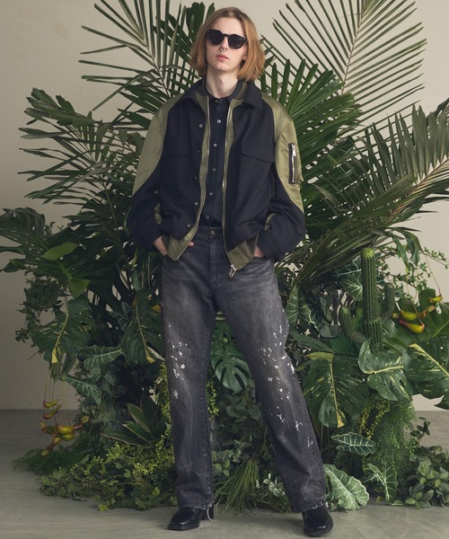 MAISON SPECIAL（メゾンスペシャル）の「《UNISEX》【Vintage Style Denim Fabric】Semi-flared Denim Pants/【ヴィンテージスタイルデニム】セミフレアデニム【MAISON SPECIAL/メゾンスペシャル】■セットアップ対応■（デニムパンツ・メンズ・ホワイト/ブラック/ブルー・1/0/2）」の9枚目の写真