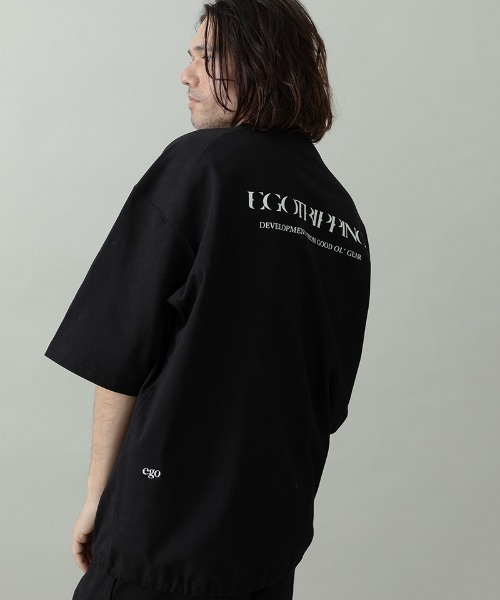 EGO TRIPPING(エゴトリッピング)の「mt10249- HEAVYJERSEY wavy Tシャツ(666654)(Tシャツ/カットソー・メンズ・杢グレー/ブラック・48/46)」の6枚目の写真