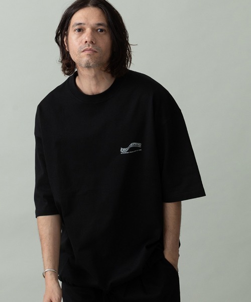 EGO TRIPPING(エゴトリッピング)の「mt10249- HEAVYJERSEY wavy Tシャツ(666654)(Tシャツ/カットソー・メンズ・杢グレー/ブラック・48/46)」の7枚目の写真