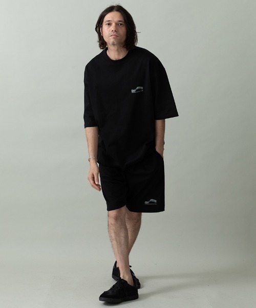 EGO TRIPPING(エゴトリッピング)の「mt10249- HEAVYJERSEY wavy Tシャツ(666654)(Tシャツ/カットソー・メンズ・杢グレー/ブラック・48/46)」の8枚目の写真