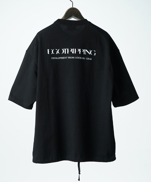 EGO TRIPPING(エゴトリッピング)の「mt10249- HEAVYJERSEY wavy Tシャツ(666654)(Tシャツ/カットソー・メンズ・杢グレー/ブラック・48/46)」の12枚目の写真