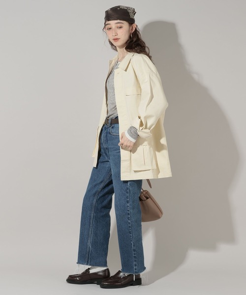 GEORGE'S(ジョージズ)の「ミリタリージャケット(ミリタリージャケット・レディース・オフホワイト/カーキ・SMALL/MEDIUM)」の5枚目の写真
