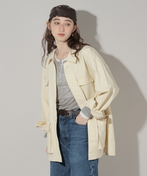 GEORGE'S(ジョージズ)の「ミリタリージャケット(ミリタリージャケット・レディース・オフホワイト/カーキ・SMALL/MEDIUM)」の13枚目の写真