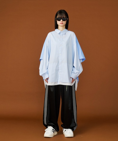 SeeSew(シーソー)の「【UNISEX】SATIN LINE PANTS/サテンラインパンツ(その他パンツ・メンズ・ブラウン/ブラック/ネイビー/アイボリー・M/L)」の5枚目の写真