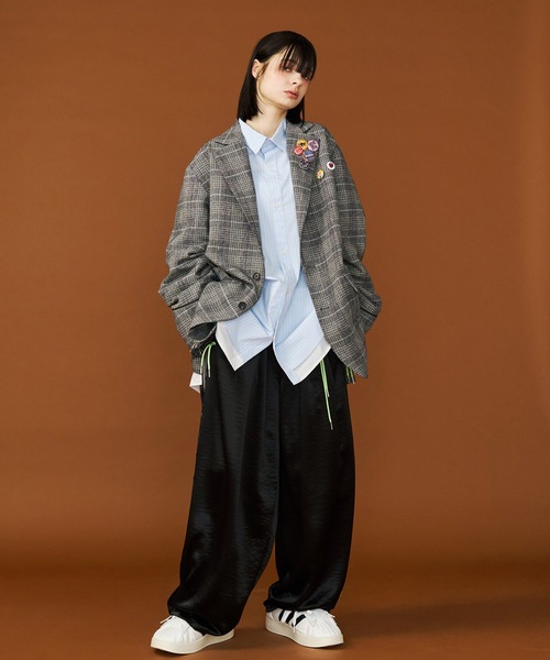 SeeSew(シーソー)の「【UNISEX】SATIN LINE PANTS/サテンラインパンツ(その他パンツ・メンズ・ブラウン/ブラック/ネイビー/アイボリー・M/L)」の7枚目の写真