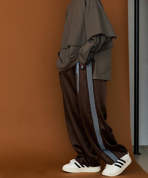 SeeSew(シーソー)の「【UNISEX】SATIN LINE PANTS/サテンラインパンツ(その他パンツ・メンズ・ブラウン/ブラック/ネイビー/アイボリー・M/L)」の22枚目の写真