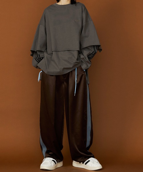 SeeSew(シーソー)の「【UNISEX】SATIN LINE PANTS/サテンラインパンツ(その他パンツ・メンズ・ブラウン/ブラック/ネイビー/アイボリー・M/L)」の21枚目の写真