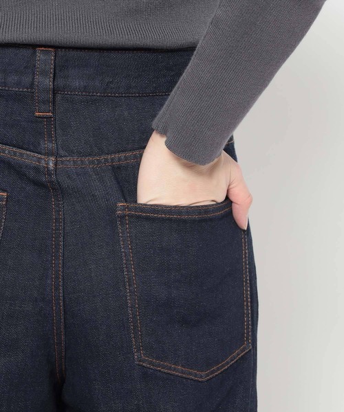 mysty woman(ミスティウーマン)の「ターンアップデニムワイドパンツ 660072(デニムパンツ・レディース・ブルー/インディゴブルー・MEDIUM/SMALL)」の10枚目の写真