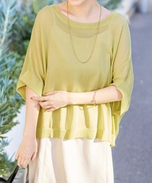 Viola e Viola（ヴィオラエヴィオラ）の「カットソーより涼やか！シアードルマンニット（ニット/セーター）」