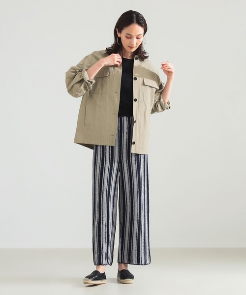 Demi-Luxe BEAMS（デミルクス ビームス）の「ナチュラル ワッシャー ブルゾン（ブルゾン・レディース・カーキ/ベージュ・ONE SIZE）」の3枚目の写真