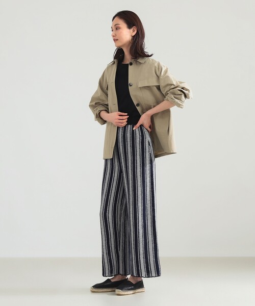 Demi-Luxe BEAMS（デミルクス ビームス）の「ナチュラル ワッシャー ブルゾン（ブルゾン・レディース・カーキ/ベージュ・ONE SIZE）」の4枚目の写真