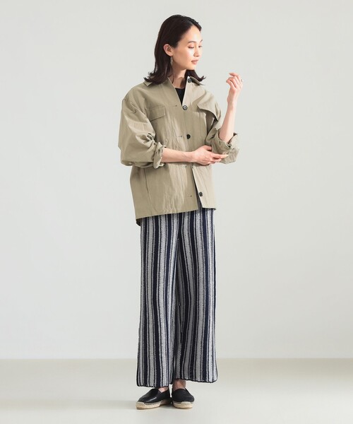 Demi-Luxe BEAMS（デミルクス ビームス）の「ナチュラル ワッシャー ブルゾン（ブルゾン・レディース・カーキ/ベージュ・ONE SIZE）」の5枚目の写真