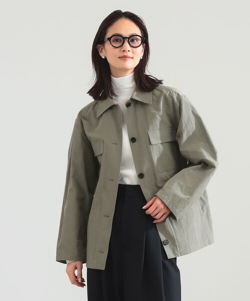 Demi-Luxe BEAMS（デミルクス ビームス）の「ナチュラル ワッシャー ブルゾン（ブルゾン・レディース・カーキ/ベージュ・ONE SIZE）」の11枚目の写真