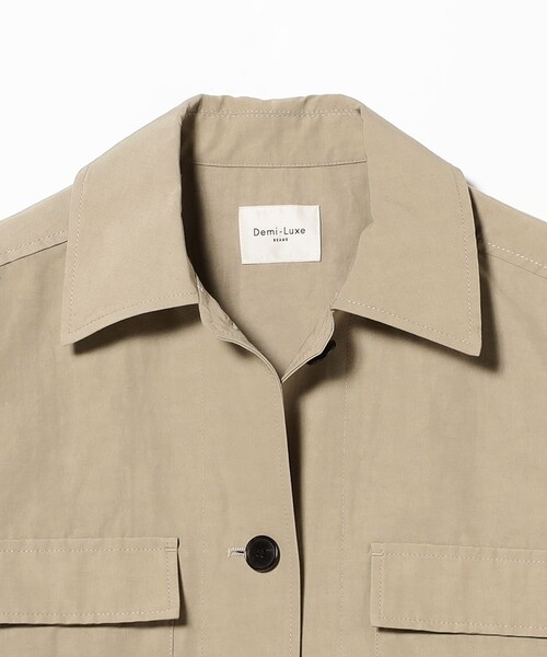 Demi-Luxe BEAMS（デミルクス ビームス）の「ナチュラル ワッシャー ブルゾン（ブルゾン・レディース・カーキ/ベージュ・ONE SIZE）」の14枚目の写真