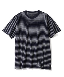 CORPUS　SELECT | 【CLOTHES TRUCK/クローズトラック】オーガニックコットン 細ボーダー クルーネック 半袖 Tシャツ(Tシャツ/カットソー)
