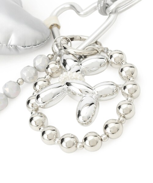 SHOO・LA・RUE（シューラルー）の「マルチパフハートチャーム（チャーム・レディース・シルバー/ブラック・00）」の4枚目の写真