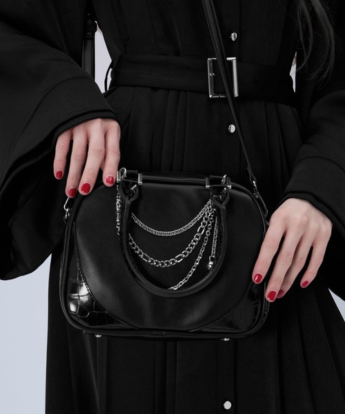 HARE（ハレ）の「アソートキリカエチェーンバッグ(HARE)（ショルダーバッグ・レディース・ブラック・FREE）」の11枚目の写真