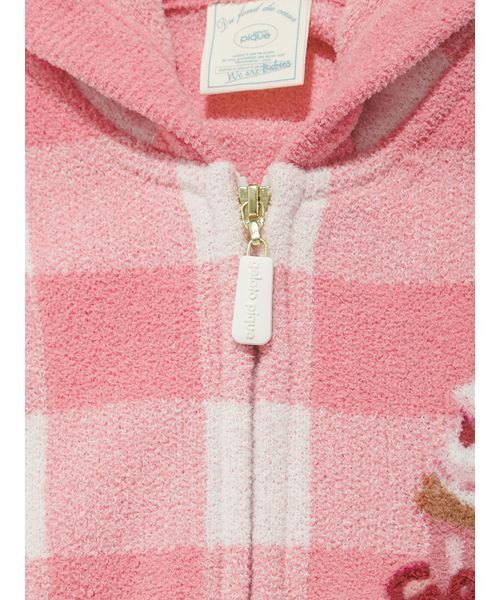 gelato pique（ジェラートピケ）の「【BABY】エアリーモコギンガムチェック柄ポンチョ（その他ベビーウェア・キッズ・ブルー/ピンク・80）」の12枚目の写真