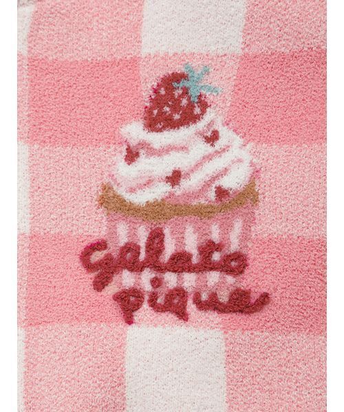 gelato pique（ジェラートピケ）の「【BABY】エアリーモコギンガムチェック柄ポンチョ（その他ベビーウェア・キッズ・ブルー/ピンク・80）」の13枚目の写真