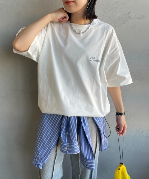 PENDLETON（ペンドルトン）の「[PENDLETON/ペンドルトン] 別注 ドローコード付き ネイティブ柄 バックプリントTシャツ（Tシャツ/カットソー・レディース・ブラック/ベージュ/ホワイト・S/XL/L/M）」の8枚目の写真