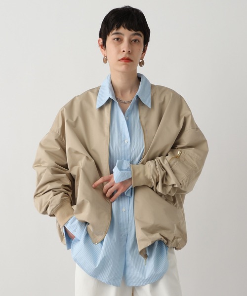 studio CLIP(スタディオクリップ)の「《ウタオ》MA-1ブルゾン(MA-1・レディース・ブラック/ベージュ・FREE)」の20枚目の写真