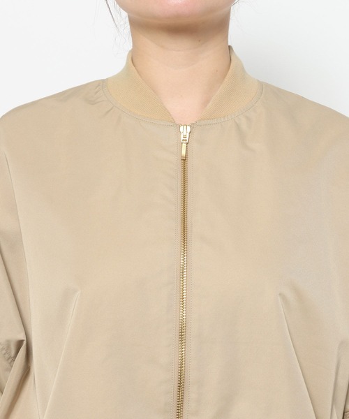 studio CLIP(スタディオクリップ)の「《ウタオ》MA-1ブルゾン(MA-1・レディース・ブラック/ベージュ・FREE)」の14枚目の写真