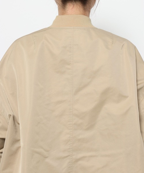 studio CLIP(スタディオクリップ)の「《ウタオ》MA-1ブルゾン(MA-1・レディース・ブラック/ベージュ・FREE)」の9枚目の写真