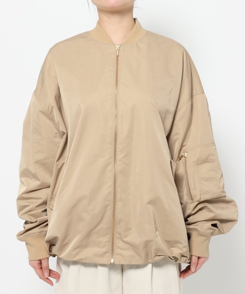 studio CLIP(スタディオクリップ)の「《ウタオ》MA-1ブルゾン(MA-1・レディース・ブラック/ベージュ・FREE)」の8枚目の写真