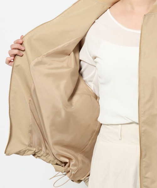 studio CLIP(スタディオクリップ)の「《ウタオ》MA-1ブルゾン(MA-1・レディース・ブラック/ベージュ・FREE)」の5枚目の写真