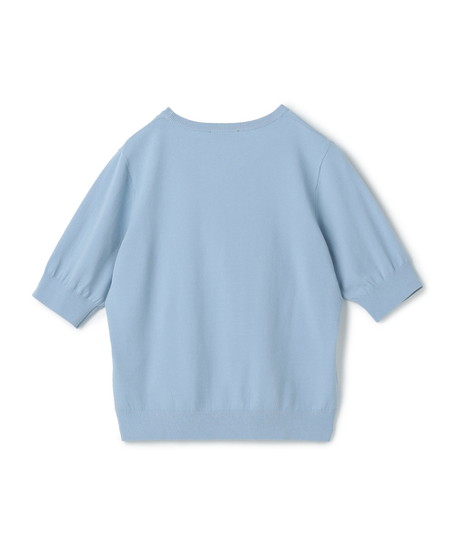 N.O.R.C(ノーク)の「ハーフスリーブニット【CLEAN MOTION】(ニット/セーター・レディース・ネイビー/サックスブルー/ホワイト/ピンク・フリー)」の18枚目の写真