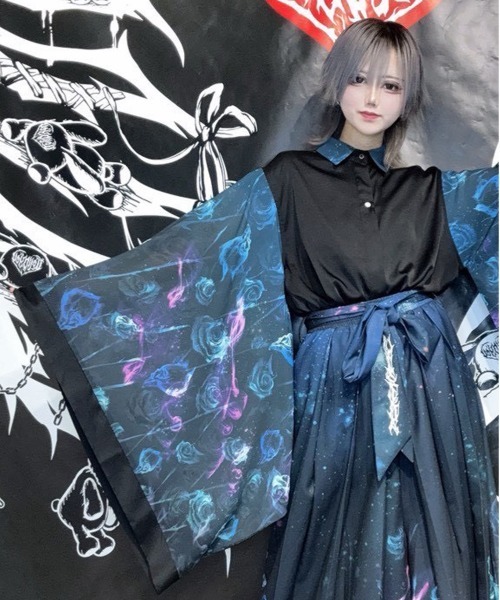 セール】KIMONO-SKULLS N' ROSES(キモノｰスカル アンド ローゼズ