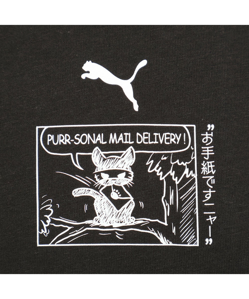 PUMA(プーマ)の「PUMA プーマ ユニセックス NEKO-SAN MAGAZINE スーベニア 半袖 フロント バック(Tシャツ/カットソー・メンズ・ホワイト系その他/ブラック/ホワイト系その他2・X-LARGE/X-SMALL/XX-LARGE/LARGE/MEDIUM/SMALL)」の9枚目の写真