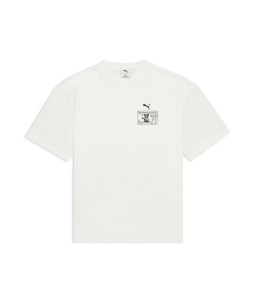 PUMA(プーマ)の「PUMA プーマ ユニセックス NEKO-SAN MAGAZINE スーベニア 半袖 フロント バック(Tシャツ/カットソー・メンズ・ホワイト系その他/ブラック/ホワイト系その他2・X-LARGE/X-SMALL/XX-LARGE/LARGE/MEDIUM/SMALL)」の13枚目の写真