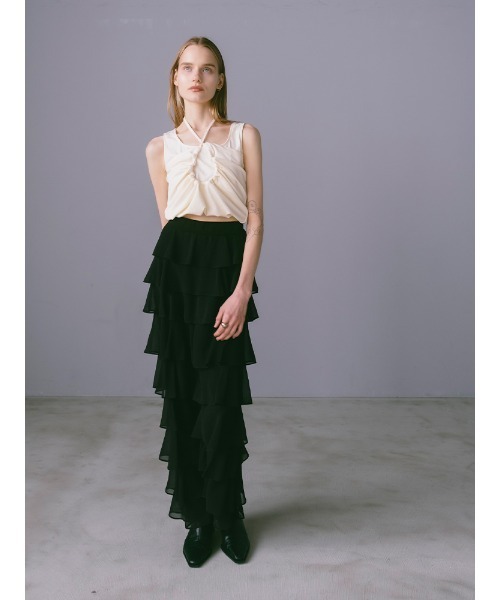 sahara（サハラ）の「Tiered Pants（その他パンツ・レディース・ブラウン/ブルー系その他/ブラック・FREE）」の10枚目の写真