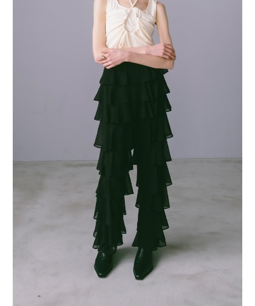 sahara（サハラ）の「Tiered Pants（その他パンツ・レディース・ブラウン/ブルー系その他/ブラック・FREE）」の11枚目の写真