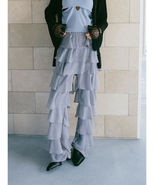 sahara（サハラ）の「Tiered Pants（その他パンツ・レディース・ブラウン/ブルー系その他/ブラック・FREE）」の22枚目の写真