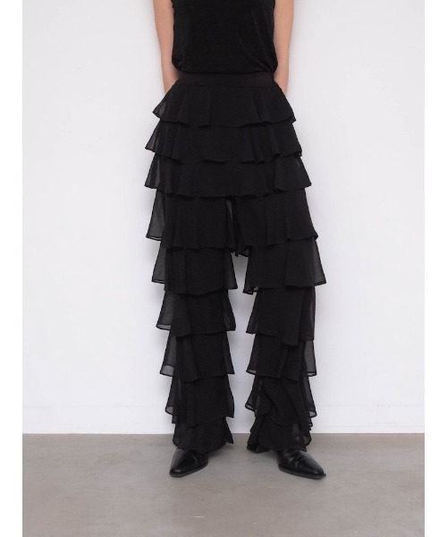 sahara（サハラ）の「Tiered Pants（その他パンツ・レディース・ブラウン/ブルー系その他/ブラック・FREE）」の17枚目の写真